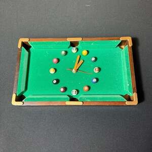 Vintage Billiard Pool Table Novelty Wall Clock